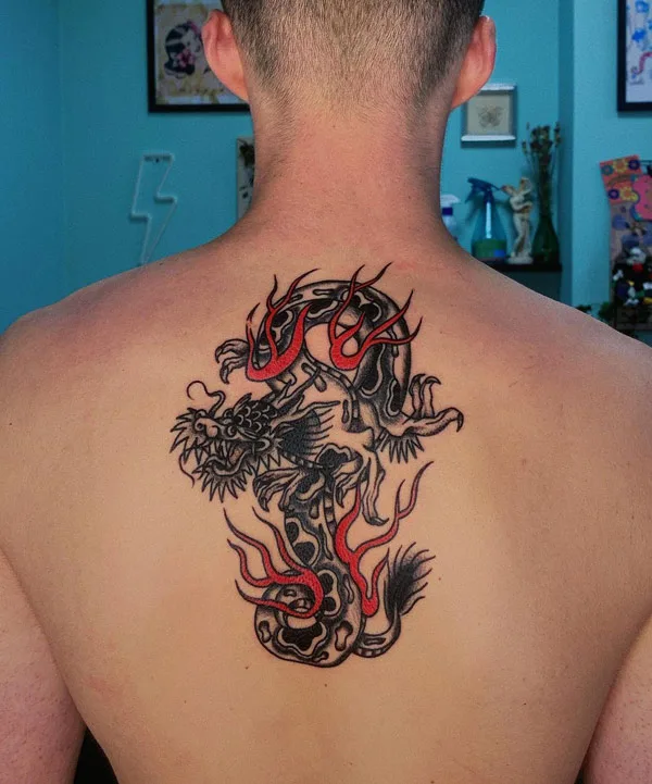 Back dragon tattoo 50