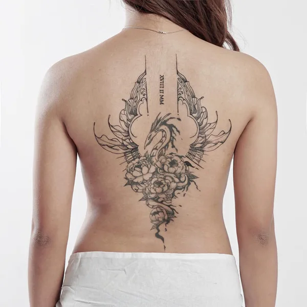 Back dragon tattoo 52