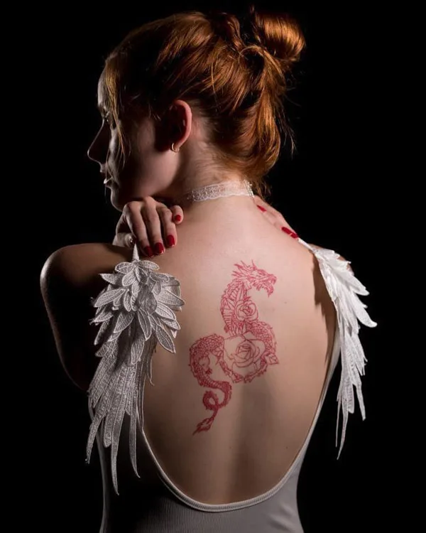 Back dragon tattoo 57