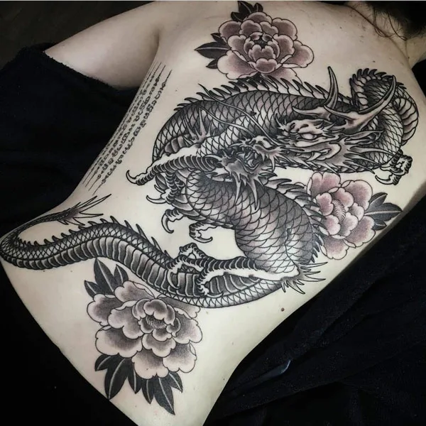 Back dragon tattoo 62