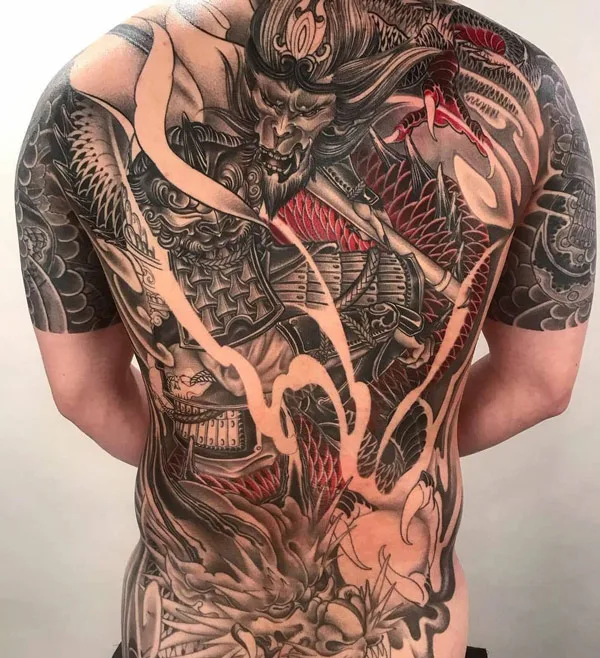 Back dragon tattoo 65