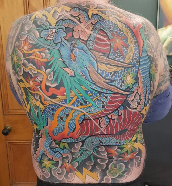 Back dragon tattoo 66