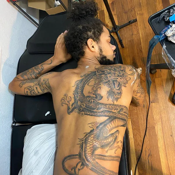 Back dragon tattoo 67