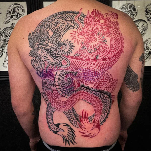 Back dragon tattoo 81