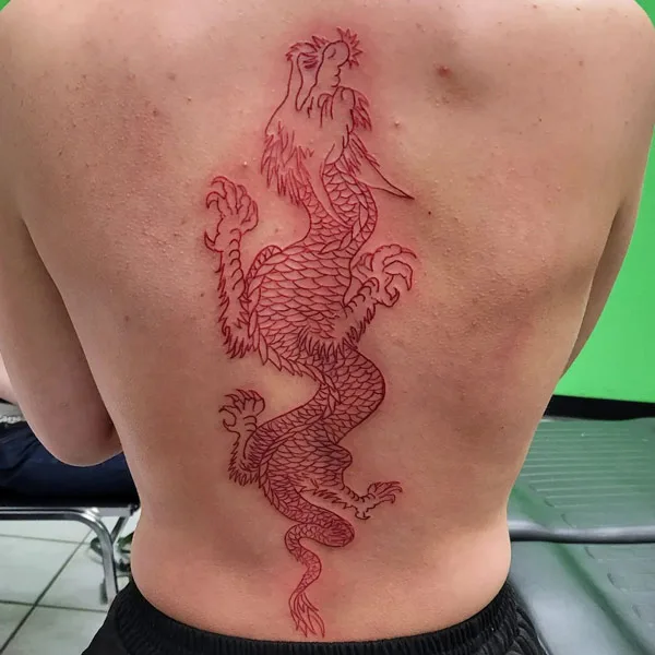 Back dragon tattoo 83