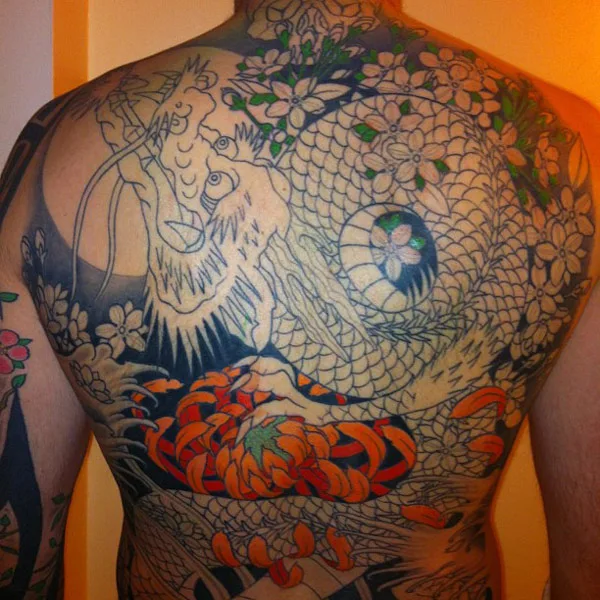 Back dragon tattoo 85