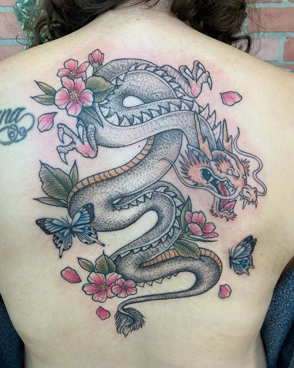 Back dragon tattoo 88
