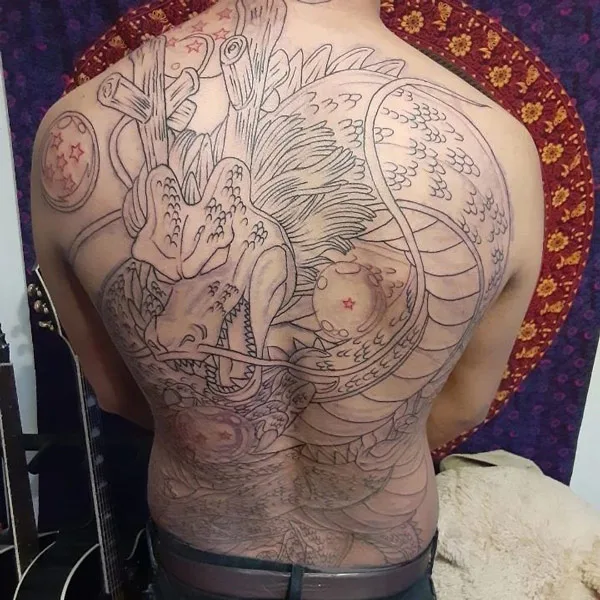 Back dragon tattoo 91