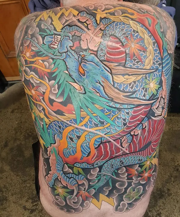 Back dragon tattoo 93