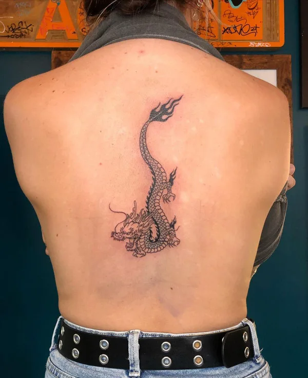Back dragon tattoo 96
