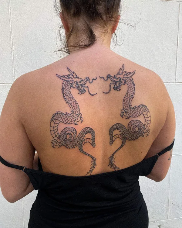 Back dragon tattoo 97