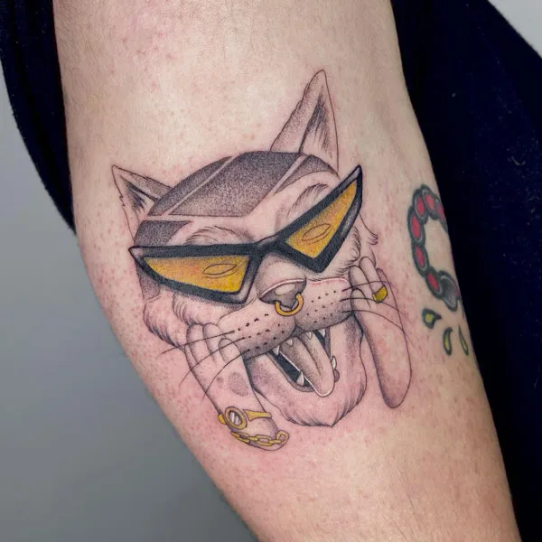Bad Bunny Cat Tattoo