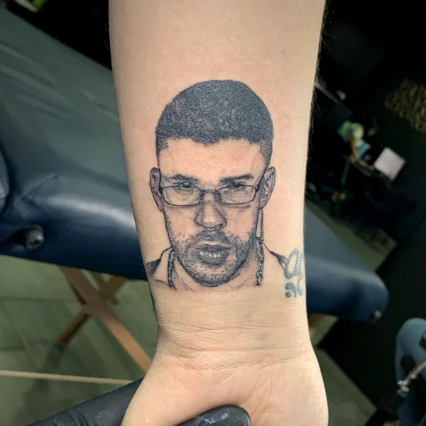 Bad Bunny Wrist Tattoo
