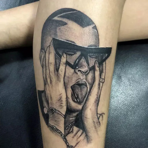 Bad Bunny tattoo 1