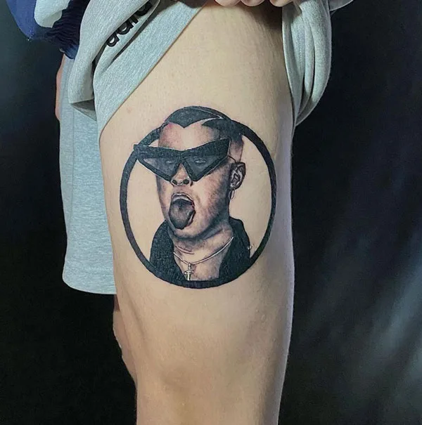 Bad Bunny tattoo 12