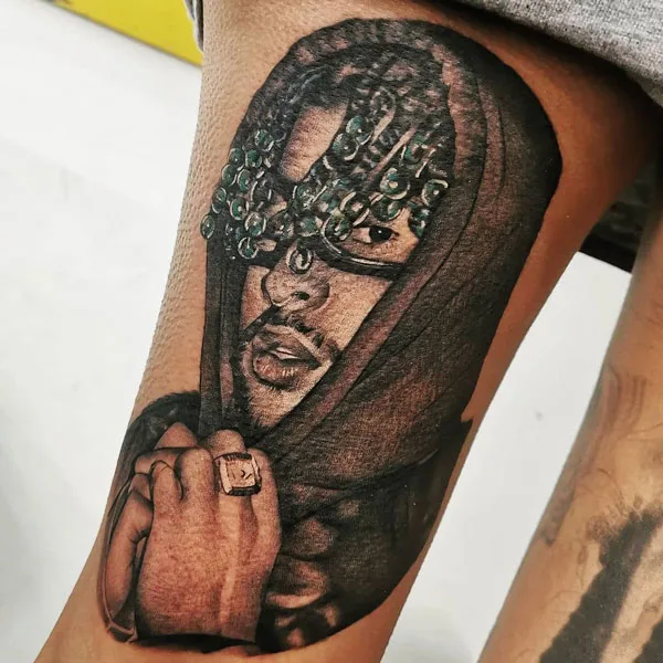 Bad Bunny tattoo 13