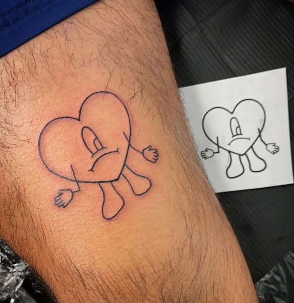 Bad Bunny tattoo 15