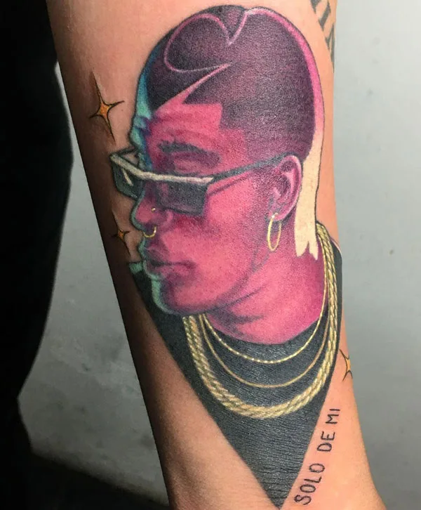 Bad Bunny tattoo 18