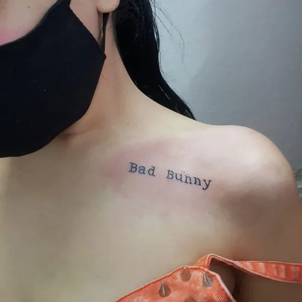 Bad Bunny tattoo 22