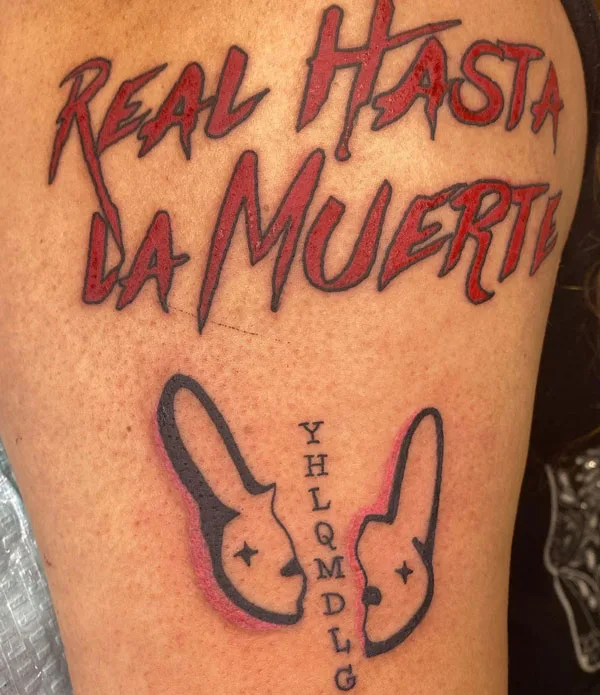 Bad Bunny tattoo 28