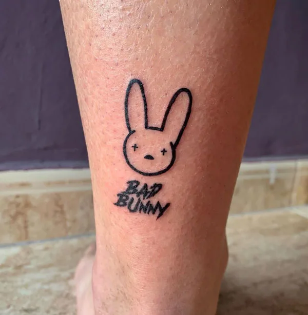 Bad Bunny tattoo 3