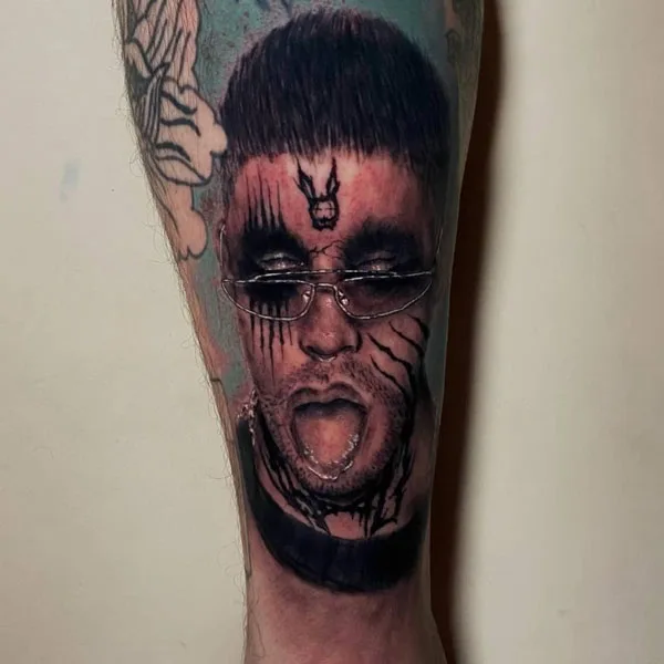 Bad Bunny tattoo 30