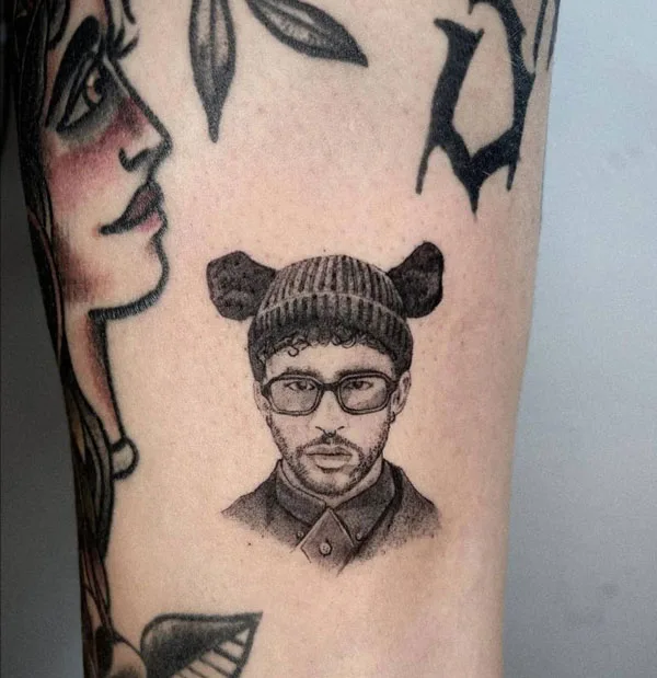 Bad Bunny tattoo 33