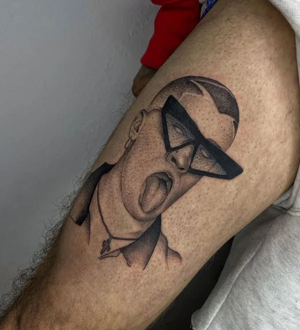 Bad Bunny tattoo 34