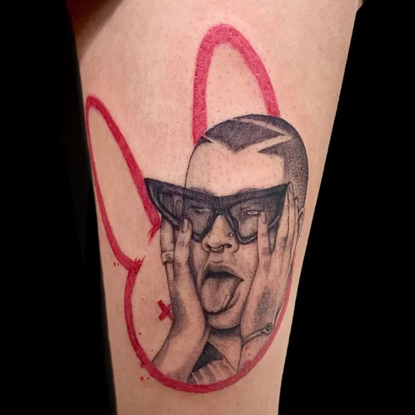 Bad Bunny tattoo 41