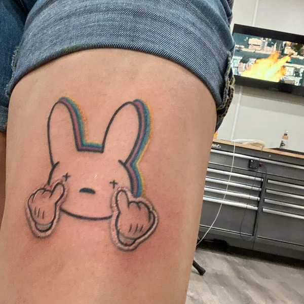 Bad Bunny tattoo 47