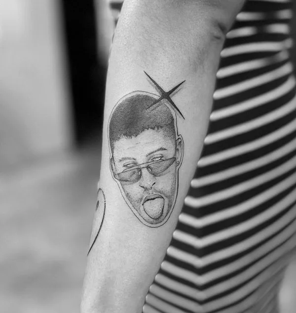 Bad Bunny tattoo 48