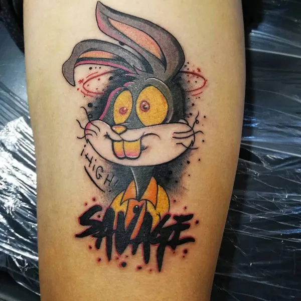 Bad Bunny tattoo 5