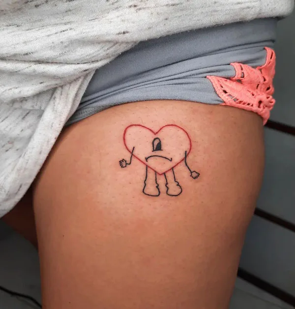 Bad Bunny tattoo 56