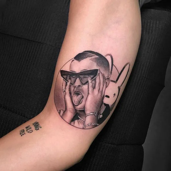 Bad Bunny tattoo 6