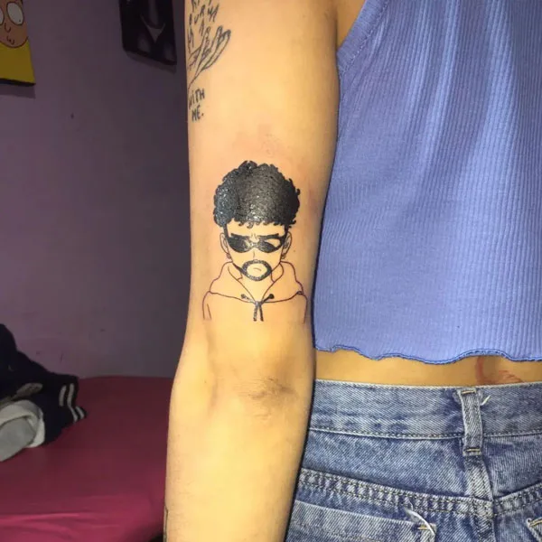 Bad Bunny tattoo 60