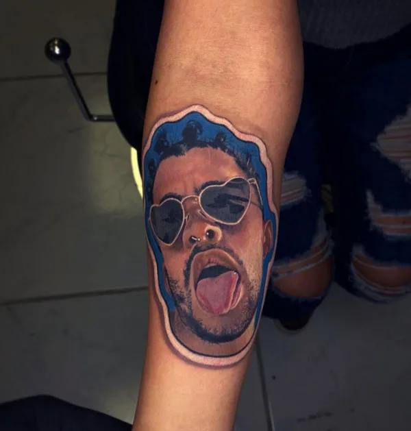 Bad Bunny tattoo 61