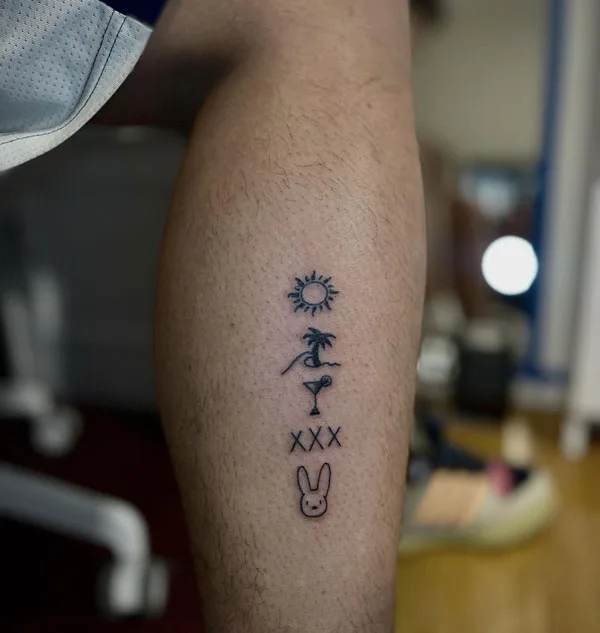 Bad Bunny tattoo 67