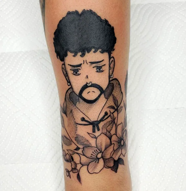 Bad Bunny tattoo 76