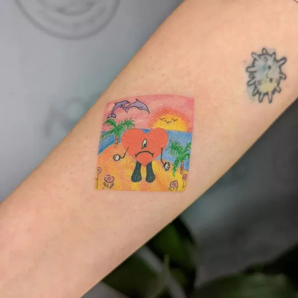 Bad Bunny tattoo 79
