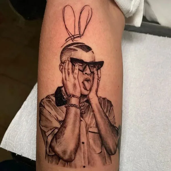 Bad Bunny tattoo 81