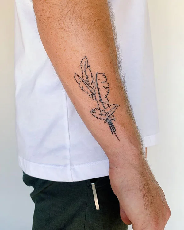 Banana Leaf Tattoo 1