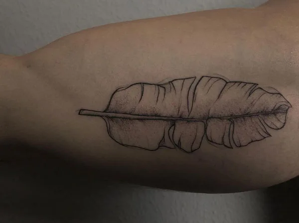 Banana Leaf Tattoo 3