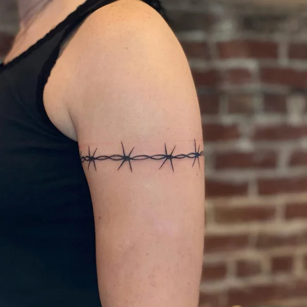 Barbed Wire Arm Tattoo 1