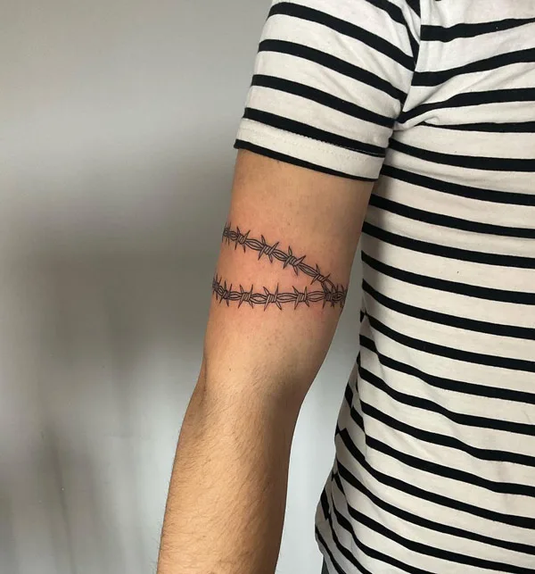 Barbed Wire Arm Tattoo 2