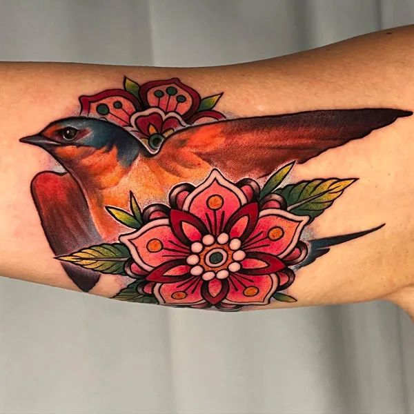 Barn Swallow Tattoo 1