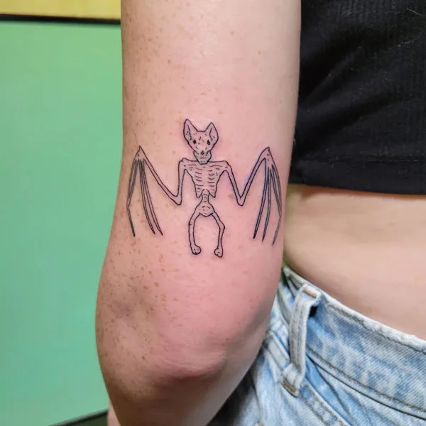 Bat Skeleton Tattoo 1