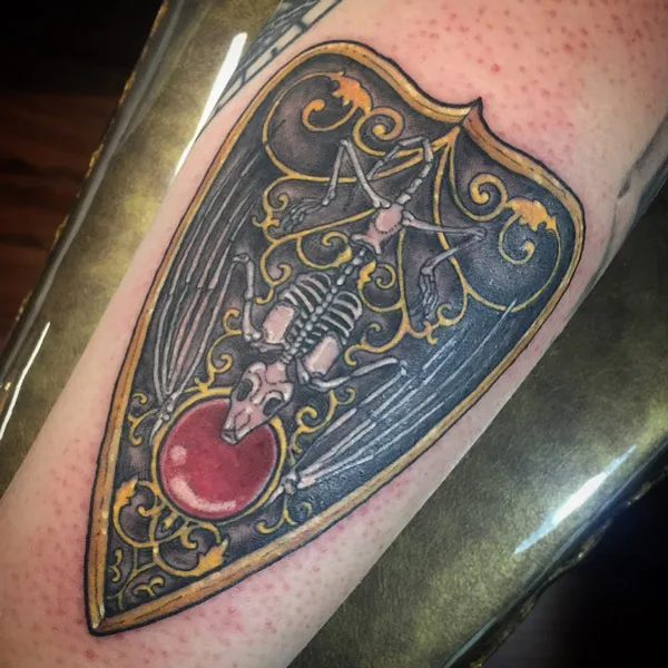 Bat Skeleton Tattoo 2