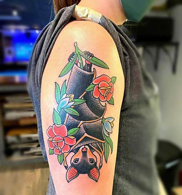 Bat tattoo 1