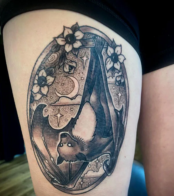 Bat tattoo 130