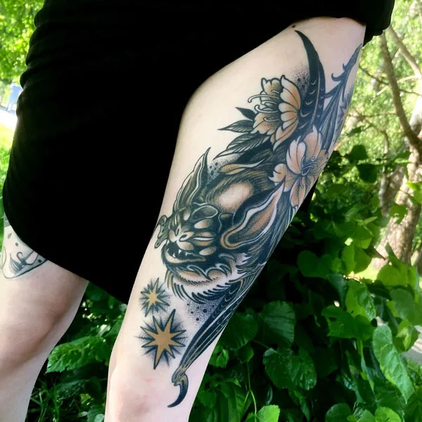 Bat tattoo 134